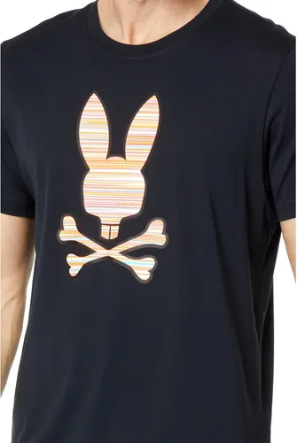 Vista 3 de Psycho Bunny Newell Graphic Tee Navy MD (US Hombre 5), marino