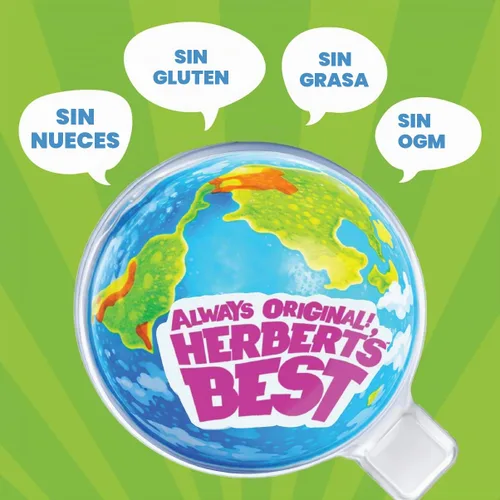 Vista 3 de Herbert's Best Gomitas Planet Gummi, caramelos de goma de centro líquido