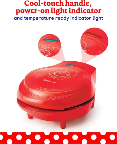 Vista 4 de BETTY CROCKER Donut Maker, Mini Donut Maker with Nonstick Surface, Mini Donut Maker Machine with Cool Touch Handle & Makes 7 Delicious Fresh Donuts