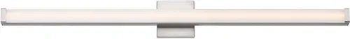 Vista 26 de Maxim Lighting Spec - Lámpara de tocador de baño Acabado de aluminio de níquel satinado Lámpara contemporánea para interiores Ideal para baños