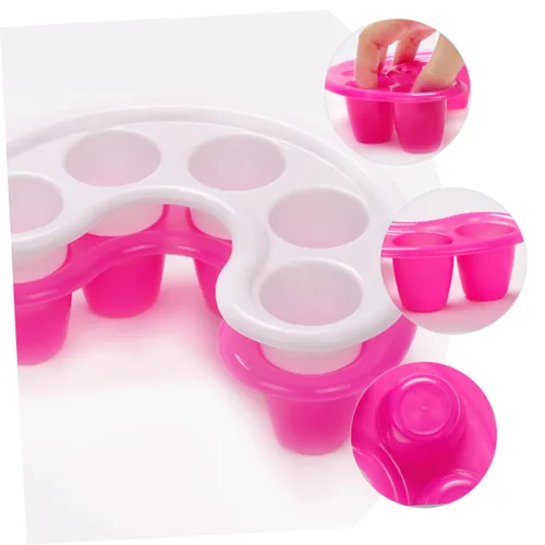 Vista 7 de Cuenco de remojo de uñas, 2 unidades, cuenco de remojo de uñas, accesorio de arte de uñas, recipiente para exfoliación, recipiente de remojo