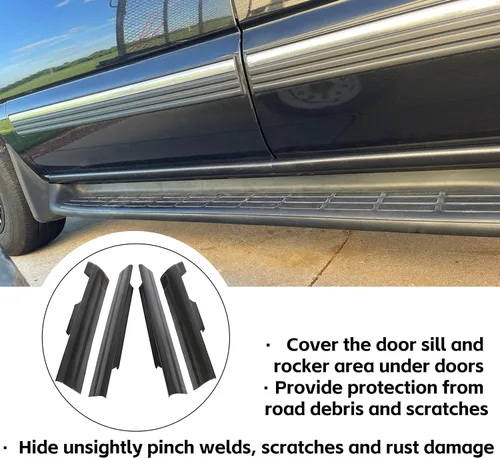 Vista 8 de ECOTRIC Protector de panel rociero Compatible con Chevy Chevrolet Silverado/GMC Sierra 1500 2500 3500 clásico de 1999-2007 de cabina extendida