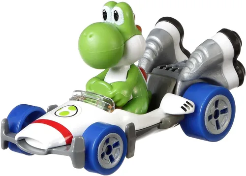 Vista 7 de Hot Wheels GBG31 Mario Kart 1:64 Bowser con vehículo Badwagon de fundición a presión, multicolor