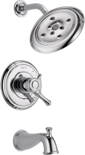 Vista 5 de Delta Faucet T17297-CZ Cassidy MultiChoice 17 Series - Moldura de ducha, bronce champán