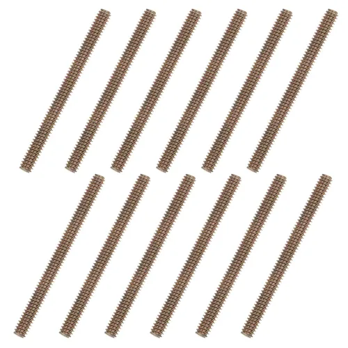 Vista 22 de uxcell 8 piezas de zinc de color totalmente roscado varilla 1/4"-20, 2" longitud, tornillo de rosca de acero al carbono para montaje de muebles