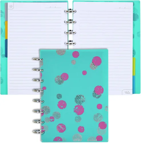 Vista 82 de Talia - Cuadernos de notas con tapas, planificador, personalizables, (Rosa de los 90, Junior (5.5 pulgadas x 8.5 pulgadas))