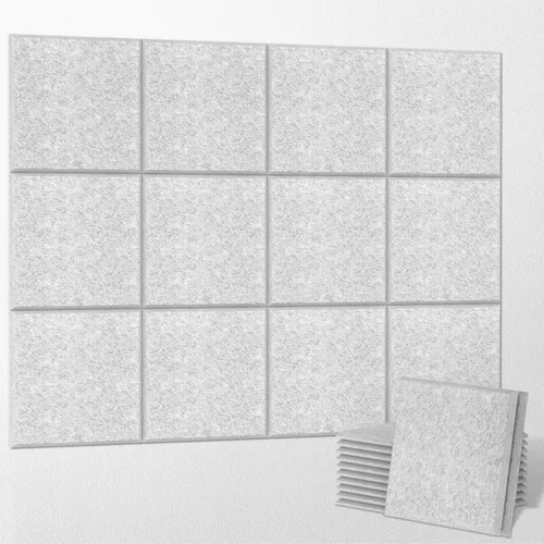 Vista 12 de UMIACOUSTICS - 12 piezas de paneles acústicos, paneles de pared insonorizados de 11.8 x 11.8 x 0.35 pulgadas, paneles de absorción de sonido