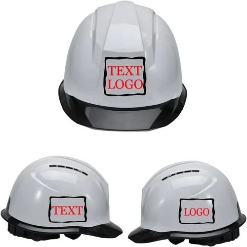 Vista 25 de Casco de seguridad personalizado para construcción Casco de trabajo de seguridad con suspensión de trinquete ajustable de ala completa con carcasa