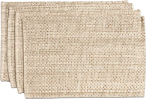 Vista 35 de Camino de mesa 100% algodón para mesas de comedor, rectangular, tejido de dos tonos, 72 x 13 pulgadas, suave y duradero, color negro (paquete de 1)