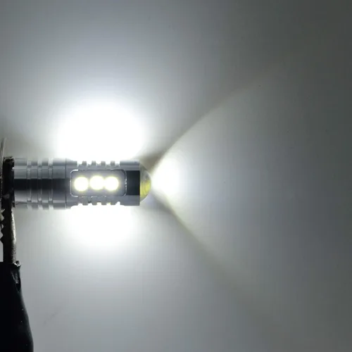 Vista 2 de AUTOGINE Bombillas LED antiniebla H3, 2000 lúmenes, extremadamente brillantes, 3030-SMD H3, bombillas LED con proyector para automóviles
