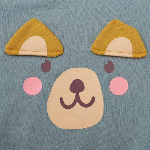 Vista 6 de Ropa para bebé niño pequeño, conjuntos de otoño e invierno, sudadera de manga larga con oso y pantalones, conjunto de 6 meses a 2 años