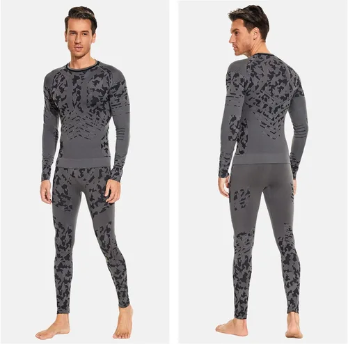 Vista 2 de MeetHoo Conjunto de ropa interior térmica para hombre ropa de invierno para hombre capa base de capa base larga