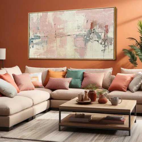 Vista 10 de YJYart Arte de pared de árbol para sala de estar, bosque y naturaleza, pintura de 20 x 40 pulgadas, enmarcado, paisaje, impresión en lienzo
