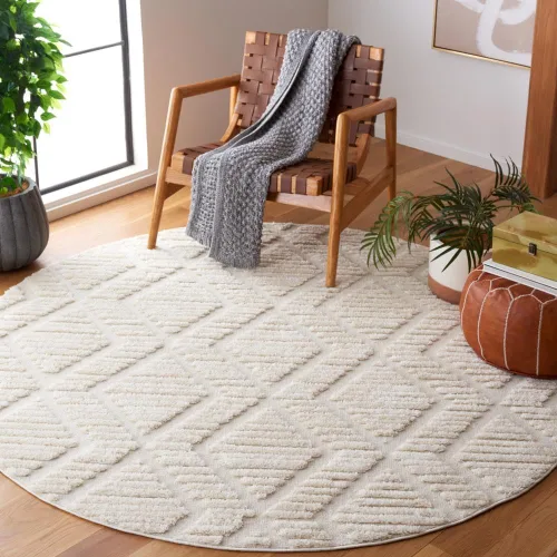 Vista 11 de SAFAVIEH Urban Collection - Alfombra de pasillo de 6 pies, color marfil, diseño moderno, ideal para zonas de alto tráfico en pasillo, baño y cocina