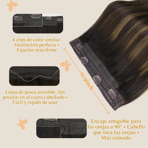 Vista 3 de DOORES Extensiones de cabello humano real