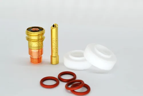 Vista 2 de Furick 17/18/26 TIG Kit adaptador de montaje de antorcha 3/32 pulgadas (0.094 in) - Se adapta a antorchas CK y Non-CK - Incluye lente de gas, pinza