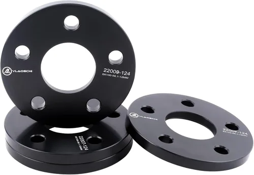 Vista 10 de Separadores de rueda forjados negros 5x112 centrados en el cubo con 3 mm y orificio central de 66.56 mm (sin labio) Compatibles