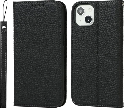 Vista 17 de iCoverCase Funda tipo cartera compatible con iPhone 13 Pro Max con tarjetero y correa para la muñeca, bloqueo RFID, funda magnética para teléfono