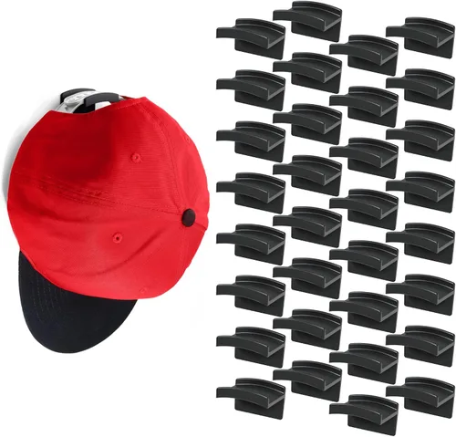 Vista 14 de Modern JP Ganchos adhesivos para sombreros de pared (paquete de 8) – Diseño minimalista para sombreros, sin taladrar, ganchos de sujeción fuerte