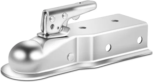 Vista 9 de METOWARE Acoplador Recto de Lengua de Remolque para Bola de 2", Acoplador de Remolque de Ancho de Canal de 2", 3,500LBS
