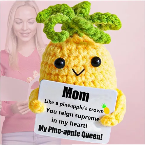 Vista 10 de 2 piezas de piña de apoyo emocional positivo, regalos de piña para mujeres