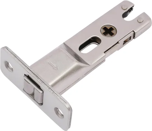 Vista 4 de Juego de 2 candados ocultos de acero cromado resistente para puerta de seguridad, garaje, cobertizo, furgoneta