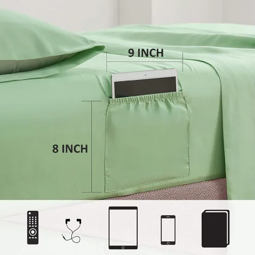 Vista 7 de Comfort Spaces - Acogedor edredón con diseño moderno e informal, con juego completo de sábanas y con bolsillo lateral, cubierta para todas