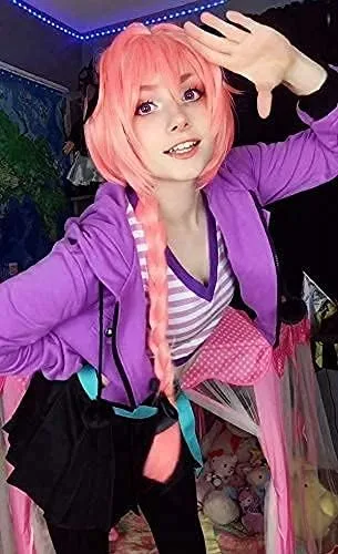 Vista 4 de DAZCOS Disfraz de Astolfo para mujer talla estadounidense FGO Rider