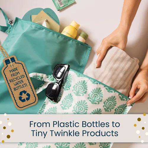 Vista 8 de Tiny Twinkle Bolsas húmedas a prueba de desorden 1 paquete de bolsas húmedas reutilizables impermeables para trajes de baño Ropa de bebé Bolsa
