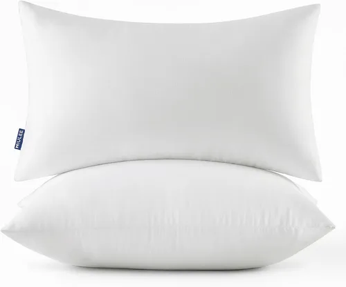 Vista 20 de MIULEE - Relleno de cojín cuadrado, cojín decorativo para cama, sillón y sofá, 12 x 12 pulgadas Relleno virgen de primera calidad, tela cepillada