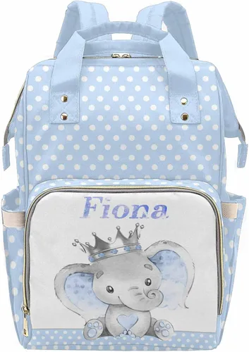 Vista 32 de Newcos Bolsa de pañales personalizada con estampado de corona con nombre personalizado de África negra para mujer, bolsa de pañales de viaje casual