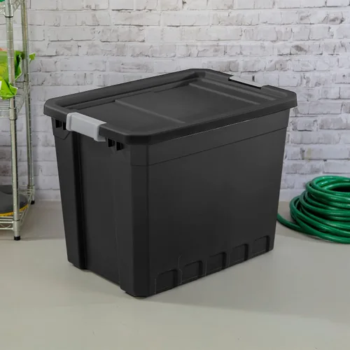 Vista 6 de Sterilite Apilador de contenedores NEGRO 27GA 14889004