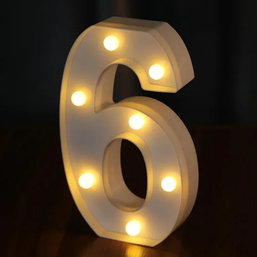 Vista 16 de Letras Iluminadas, Luces de Letras LED 26 del Alfabeto, Letra Iluminada Decorativa, Letras de Marquesina LED que Funcionan con Pilas para Fiesta