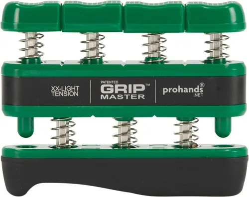 Vista 4 de Prohands Gripmaster - Ejercitador de mano (fortalecedor de agarre de mano), con resorte, sistema de pistón de dedos, aislamiento y ejercicio de cada