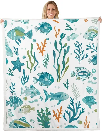 Vista 6 de Erosebridal Rooster Fleece Throw Blanket 40"x50" for Bedroom Living Rooms Sofa Couch,Chicken Farmhouse Sherpa Blanket,Wildflower Fuzzy Plush