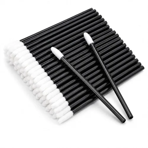 Vista 10 de 100 piezas de aplicadores de brillo labial, pinceles desechables aplicadores de brillo labial varitas de brillo labial aplicadores kit