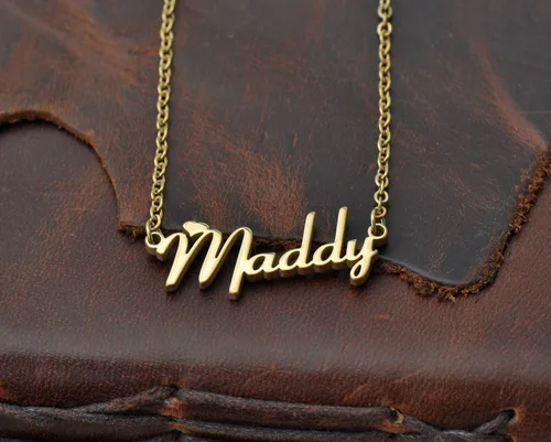 Vista 5 de Aoloshow Collar personalizado con nombre y pulsera hecha a medida con cualquier nombre, joyería de acero inoxidable para mujeres y mamás