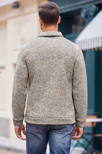 Vista 4 de COOFANDY Suéter térmico de punto casual para hombre