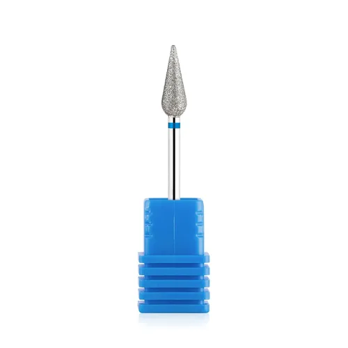 Vista 8 de Brocas de diamante cónico para preparación de uñas 3/32 vástago de broca limpiador de cutículas herramienta
