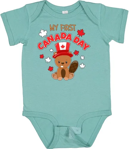 Vista 34 de inktastic My First Canada Day Baby Bodysuit
