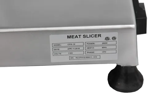 Vista 8 de Cfm-10 Deli - Cortador de carne, acero inoxidable, 10