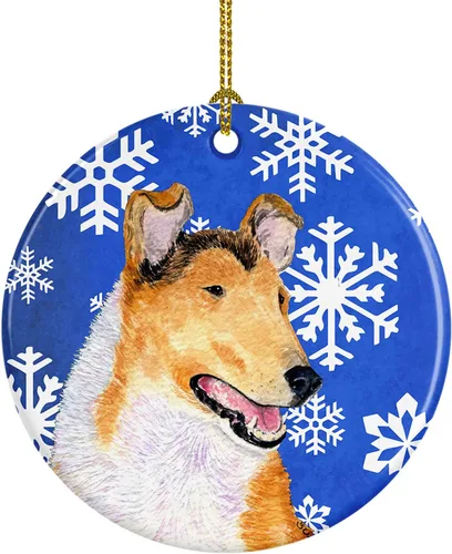 Vista 331 de Caroline's Treasures Cavalier Spaniel - Adorno de cerámica para colgar en el árbol de Navidad, para el hogar, Navidad, fiestas, regalo, 3 pulgadas