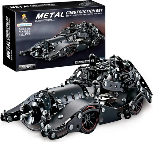 Vista 2 de Juegos de erectores para niños de 8, 9, 10, 11, 12 a 16 años y mayores, 332 piezas de Batman modelo de coche para niños de 8 a 12 años en adelante