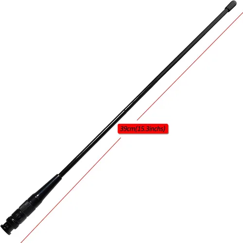 Vista 4 de Antena HYS UHF BNC Base HT 15.3 pulgadas para Walkie Talkie/Repetidor GMRS UHF 462-467Mhz Two Way Radio Antennas for 460-470Mhz ICOM IC-V9