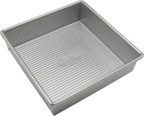 Vista 9 de USA Pan Bakeware - Molde cuadrado antiadherente para tartas, 8 pulgadas, acero aluminizado