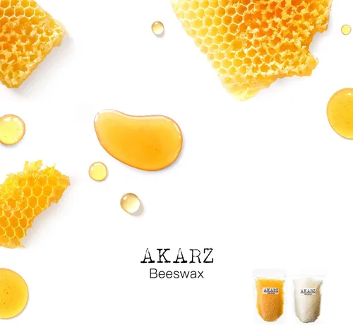 Vista 4 de AKARZ Cera de abejas blanca (35.27 oz) Orgánica Natural Pura para Bálsamos Labiales Lociones Velas Abejas Pastillas de Cera