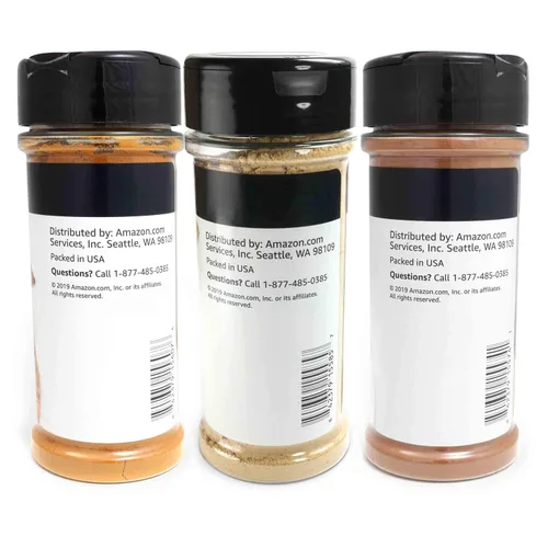 Vista 2 de Marca Amazon – Happy Belly Wellness Spices (canela, jengibre, cúrcuma), juego de 3
