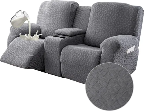 Vista 20 de Gennia Funda Impermeable para Silla Reclinable, Fundas Elásticas para Sofá Reclinable con Bolsillos, Fundas Lavables para Silla Reclinable Lazy Boy