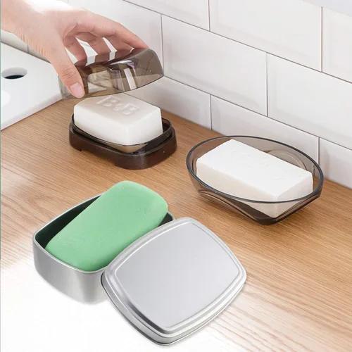 Vista 9 de Caja de aluminio cuadrada de 2 piezas de cosméticos Contenedor de almacenamiento de aluminio Contenedor de almacenamiento cuadrado