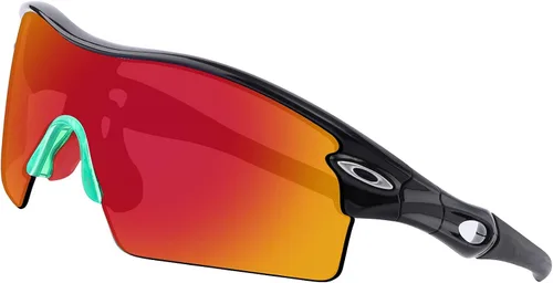 Vista 2 de BroLizard - Lente polarizada para gafas de sol Oakley Radar XL, rojo